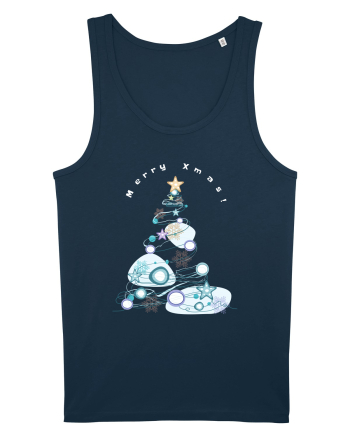 Merry Xmas Tree Navy