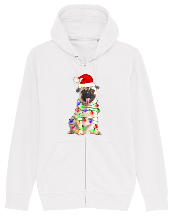 Pug First Christmas White