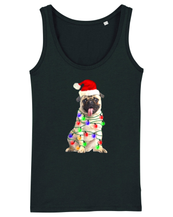 Pug First Christmas Black