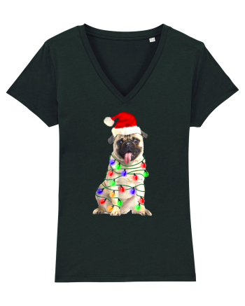 Pug First Christmas Black