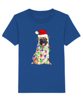 Pug First Christmas Majorelle Blue