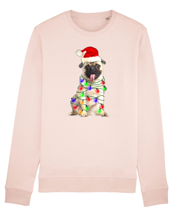 Pug First Christmas Candy Pink
