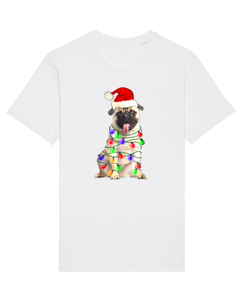 Pug First Christmas White