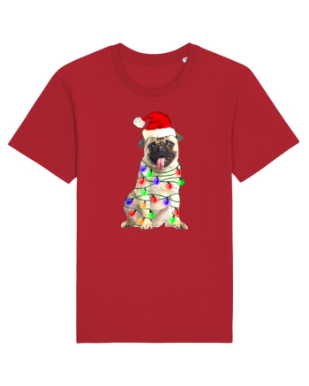 Pug First Christmas Red