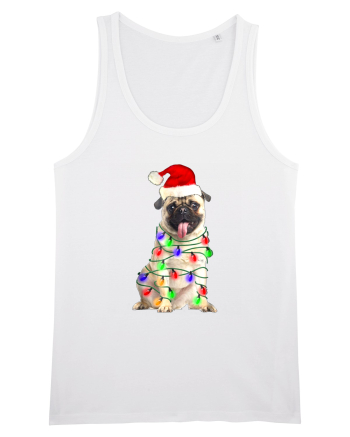Pug First Christmas White