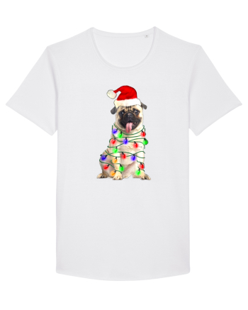 Pug First Christmas White