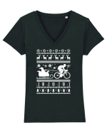 Riding For Christmas Tricou mânecă scurtă guler V Damă Evoker