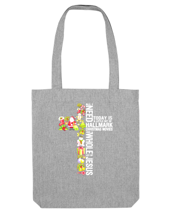 Xmas Cross Heather Grey