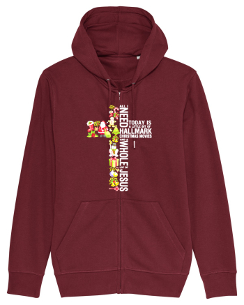 Xmas Cross Burgundy