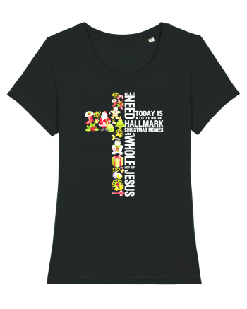 Xmas Cross Black