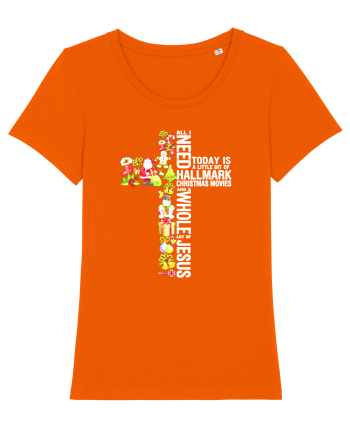 Xmas Cross Bright Orange