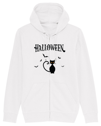 Halloween Black Cat White