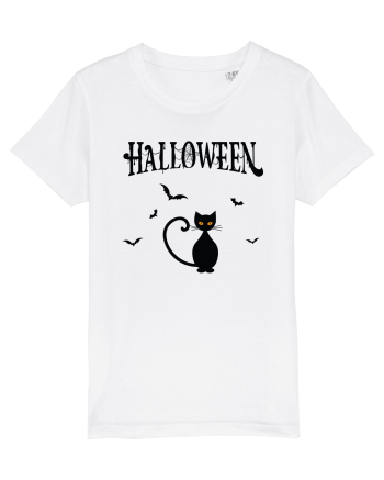 Halloween Black Cat White