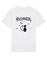 Halloween Black Cat Tricou mânecă scurtă Unisex Rocker