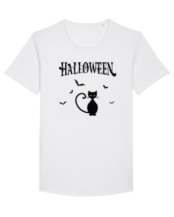 Halloween Black Cat White