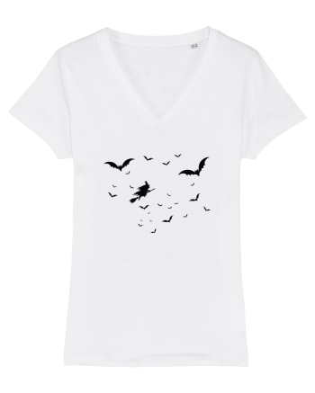 Halloween witch White