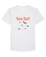Halloween trick Tricou mânecă scurtă guler larg Bărbat Skater