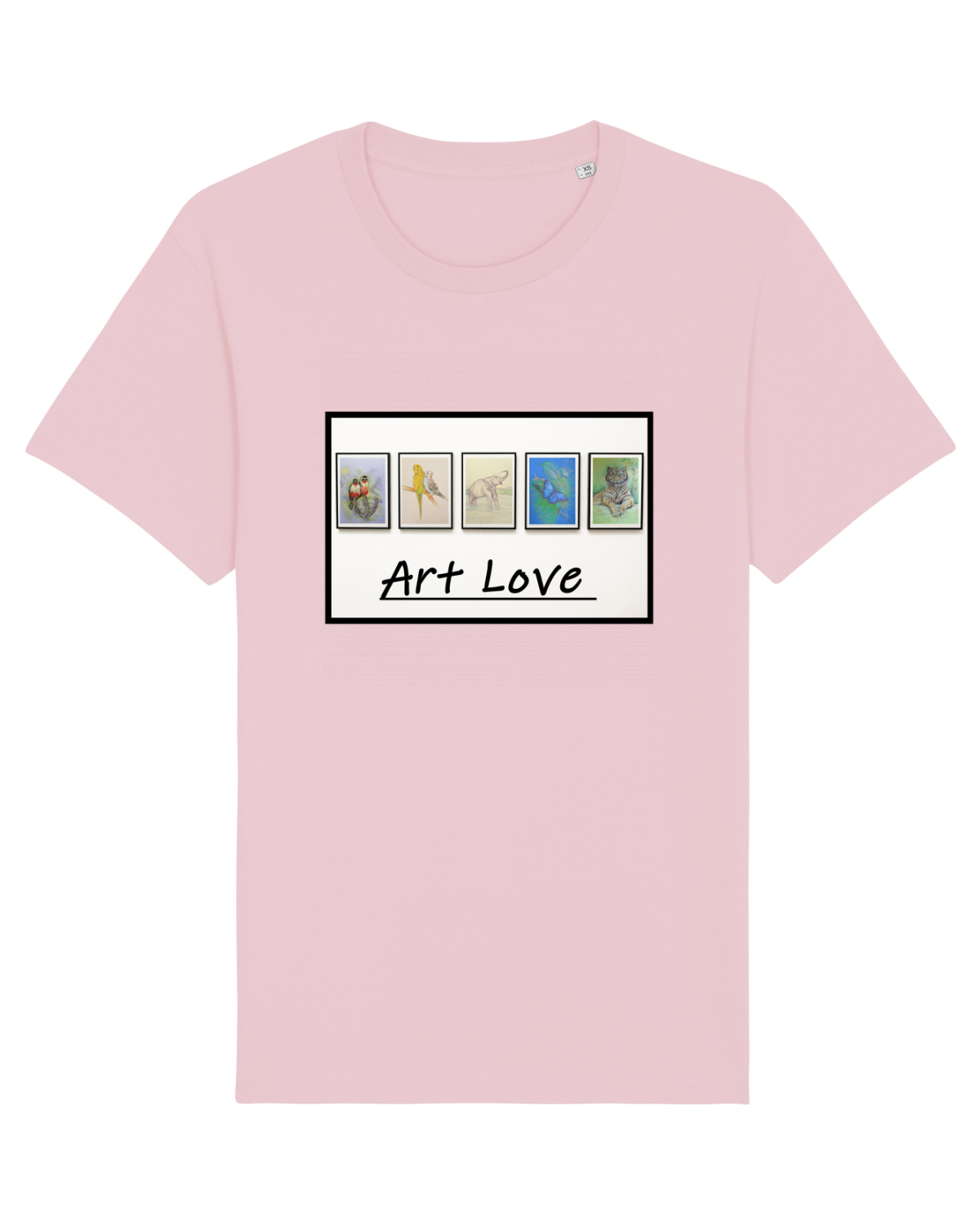 Tricou mânecă scurtă Unisex Rocker Cotton Pink