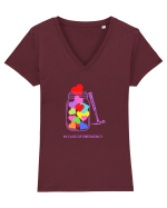 SHARE LOVE Tricou mânecă scurtă guler V Damă Evoker