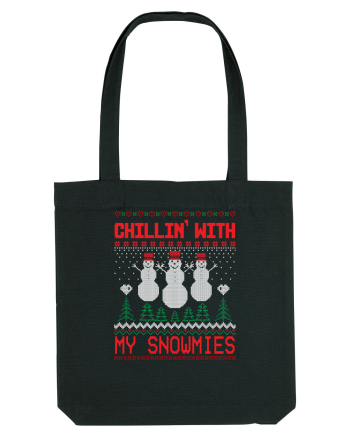 Chillin' with my snowmies Black