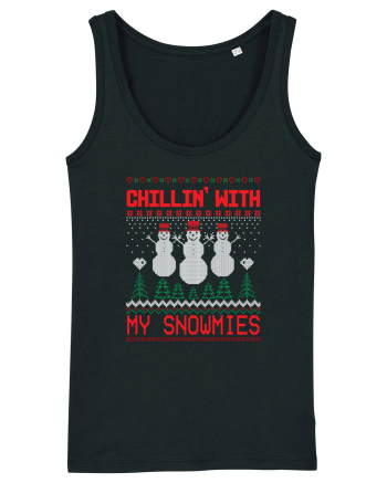 Chillin' with my snowmies Black
