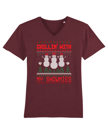 Chillin' with my snowmies Burgundy
