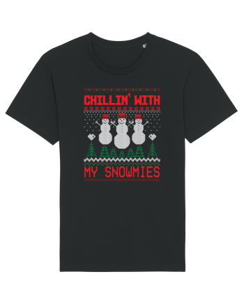 Chillin' with my snowmies Black