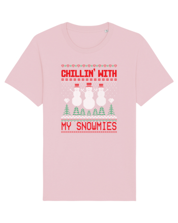 Chillin' with my snowmies Cotton Pink