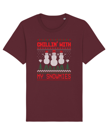 Chillin' with my snowmies Burgundy