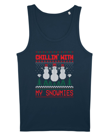 Chillin' with my snowmies Navy
