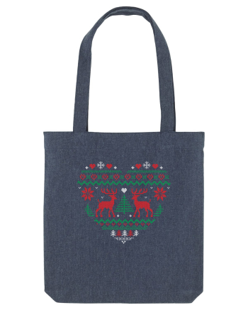Christmas Heart Midnight Blue