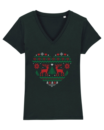 Christmas Heart Black
