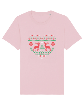 Christmas Heart Cotton Pink