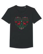 Christmas Heart Tricou mânecă scurtă guler larg Bărbat Skater
