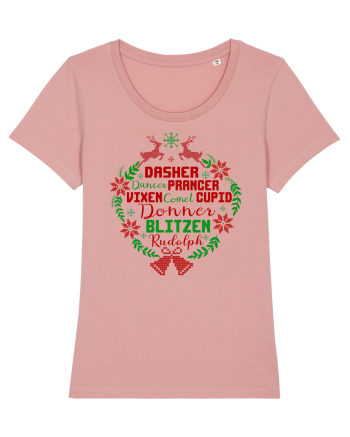 Dasher Dancer Prancer Vixen Blitzen Cupid Comet Donner Rudolph Canyon Pink