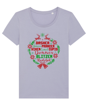 Dasher Dancer Prancer Vixen Blitzen Cupid Comet Donner Rudolph Lavender