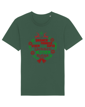 Dasher Dancer Prancer Vixen Blitzen Cupid Comet Donner Rudolph Bottle Green