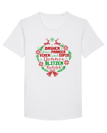 Dasher Dancer Prancer Vixen Blitzen Cupid Comet Donner Rudolph White