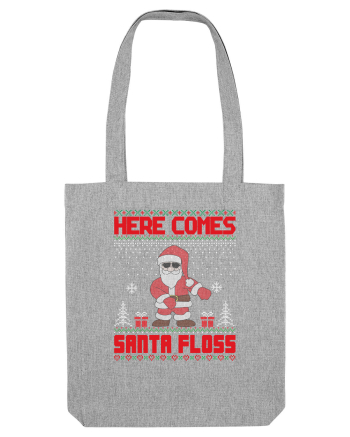 Here Comes Santa Floss Heather Grey