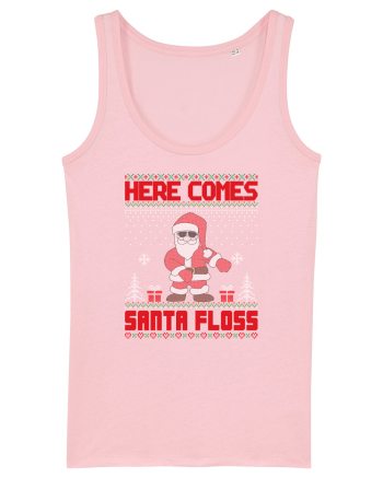 Here Comes Santa Floss Cotton Pink