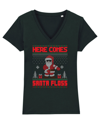 Here Comes Santa Floss Black
