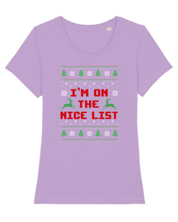 I'm on the nice list Lavender Dawn