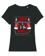 Joy To The World Tricou mânecă scurtă guler larg fitted Damă Expresser