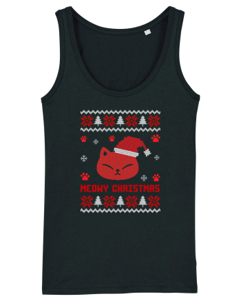 Meowy Christmas Cat Black