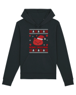 Meowy Christmas Cat Hanorac Unisex Drummer