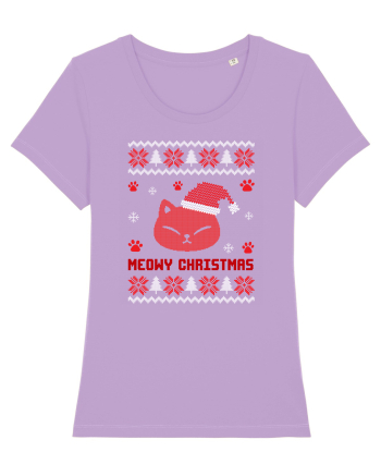 Meowy Christmas Cat Lavender Dawn