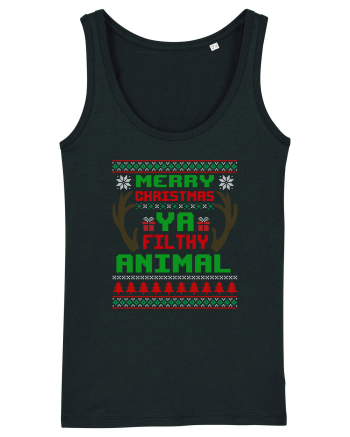 Merry Christmas Ya Filthy Animal Black