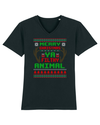 Merry Christmas Ya Filthy Animal Black