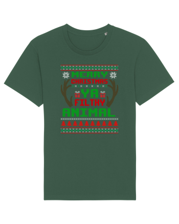 Merry Christmas Ya Filthy Animal Bottle Green