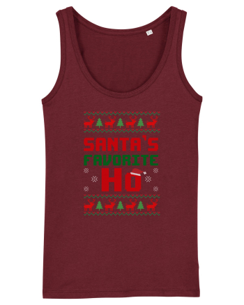 Santa's Favorite Ho Burgundy